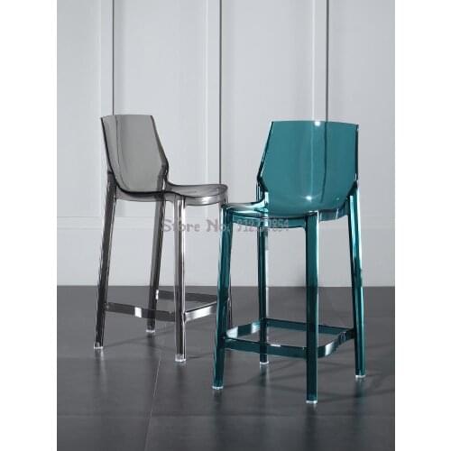 Transparent Bar Stool Net Red Bar Stool Nordic High Stool Acrylic High Stool Household High Stool Bar Stool Bar Stool