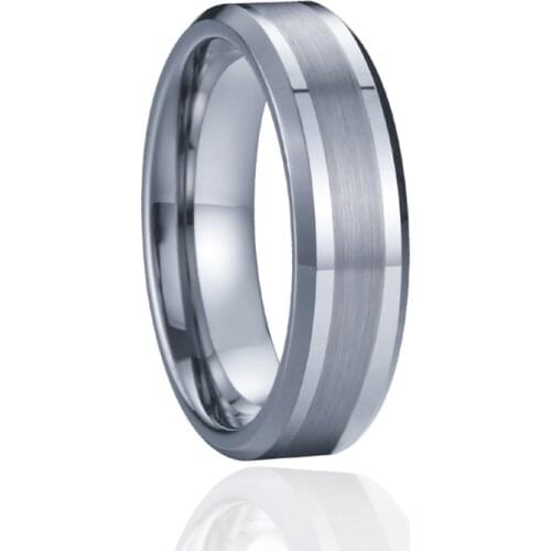 Platinum ring for male mens Tungsten Wedding Bands love alliance fashion accessories jewelry gents finger rings for couples