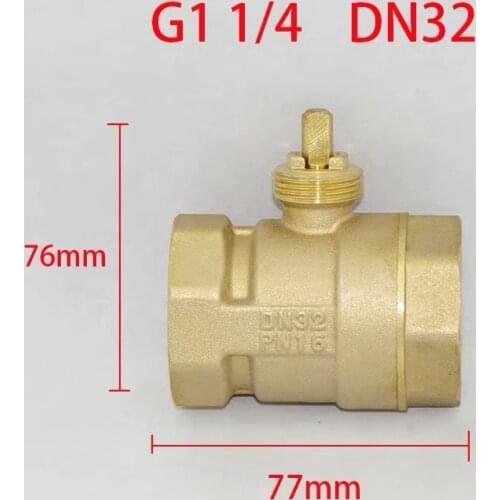 AC220V 2-way Brass Electric Motorized Ball Valve Body for Air Conditioning DN15 DN20 DN25 DN32