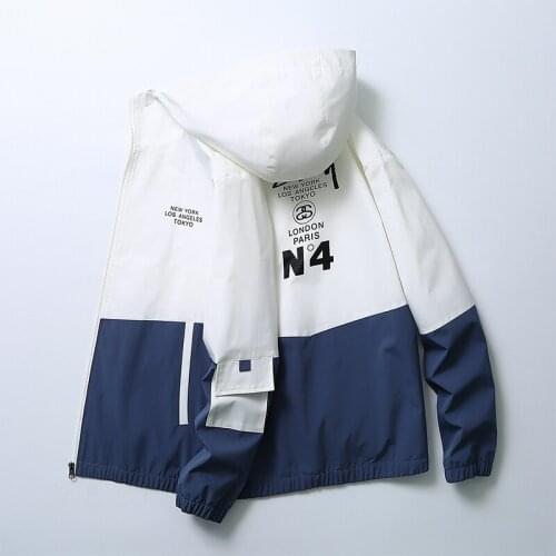 2021 Spring And Autumn Fashion Hooded Mens Casual Jacket Thin Streetwear Zipper Top Coats Long Sleeve Large Size M-4XL Clothing