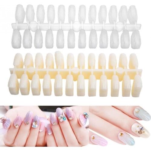 False Nails Accessories False Nail Tips Card 240pcs Nails Gel Polish Color Card Display Showing Tool 2 Colors False Display