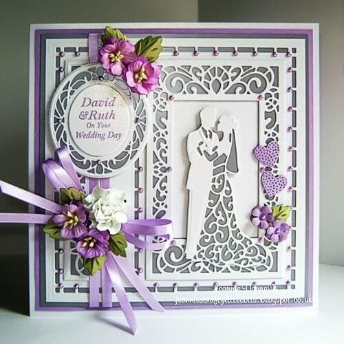 Couple Cutting Dies Metal Cutting Dies Scrapbooking Album Wedding Die Cut for Card Making Decoration Embossing Craft Dies