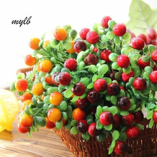 Mylb Bunch Artificial Plants Green plants Simulation fruit Placed Fruits for New Year Home Home Furnishing decoration