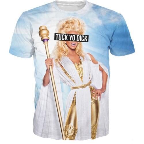 2021 New Tuck Yo Dick RuPaul T-Shirt Women Men Tops Fashion Clothing Tees Casual T Shirt For Men Women Plus S-5XL