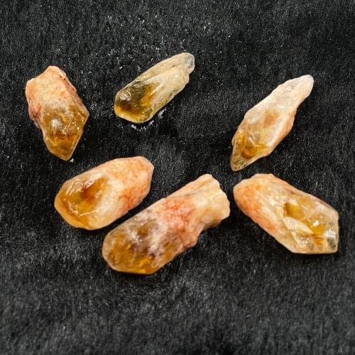 Natural Brazil Citrine Ore Crystal Rock Mineral Specimen Collection Home Decoration Gifts Fish Tank Stone