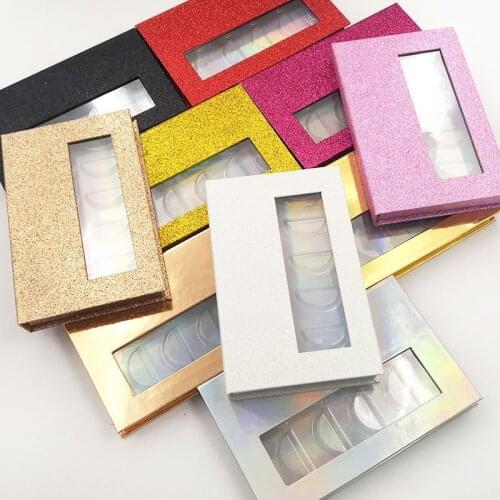 2021 New Fashion 5 Pairs Paper Eyelash Packaging Box Lash Tray Empty Case Women Girls Beauty Makeup Tool Soft Paper Packaging