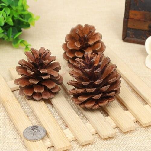 1-18CM Pine Cone Christmas Ornaments Natural Craft Pendant Hotel Shopping Mall Supermarket Opening Holiday Celebration Decorate