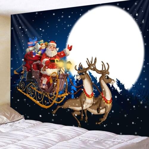 Christmas Merry Christmas 2020 Tapestry Living Room Bed Room Printing Wall Hanging Wall Art Picnic Mat Multi Print