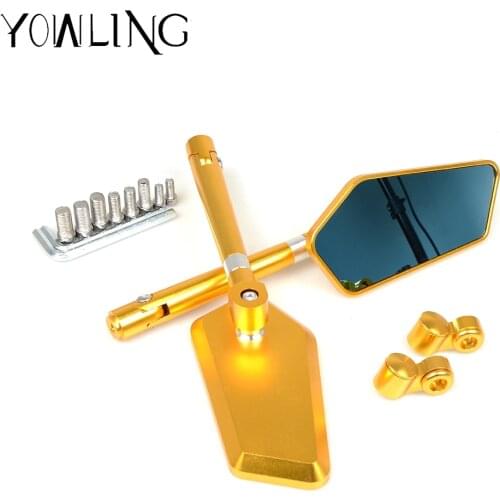 Motorcycle Scooter Mirror Rectangle Side Rear View Mirrors For KAWASAKI Z800 Z750 ER-6N 2013 2014 2015 2016 2018 32019 2020