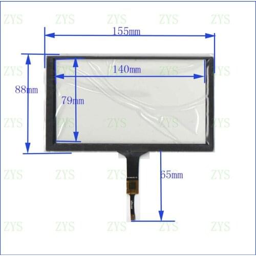 ZhiYuSun YH-CTP01 6.2 inch capacitive touch screen/GT911 6 pin 153 * 88 mm 6 line Resolution cable Car DVD navigation