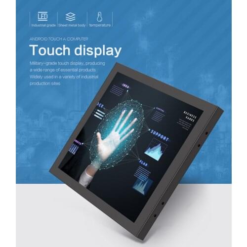 1000 nits Industrial Waterproof Touch screen High Resolution LCD Monitor IP65 Capacitive 19 Open Frame LCD Panel monito