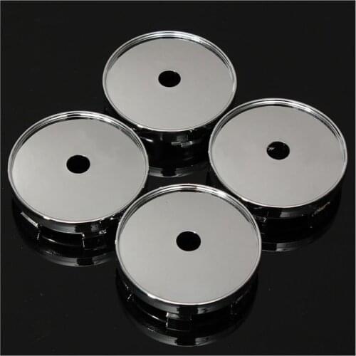 4x 60mm Car Alloy Wheel Center Hub Caps Sticker Tyre Trims For Golf BMW Audi