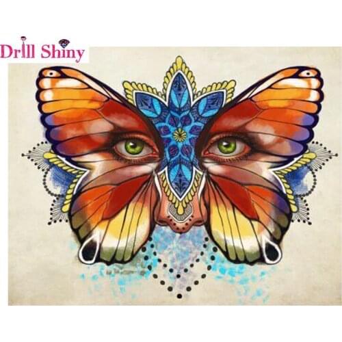5d diy diamond painting full drill resin Cross Stitch butterfly diamond embroidery painting rhinestones square needlework