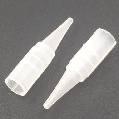 Freeshipping 100Pcs /Lot Plastic 1RL Permanent Makeup Tattoo Gun Tips High Quality Tattoo Caps Wholesale