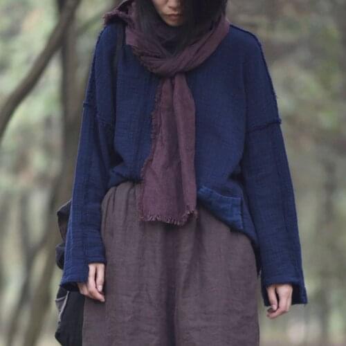 Женские футболки с длинным рукавом Johnature China At AliExpress