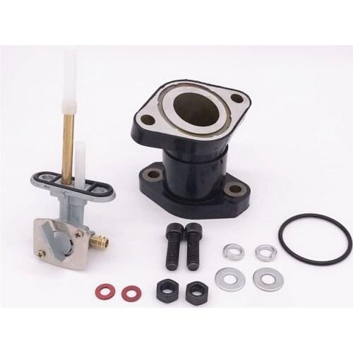 Carburetor Intake Manifold Fuel Petcock Kit for YAMAHA BIG BEAR YFM 3500 1987 - 1998