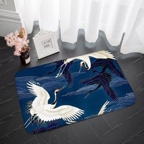 Chinese Style Doormat Anti-Slip Kitchen Floor Room Carpet Geometric Rug Entrance Hallway Door Mats Laundry Mat Support Custome