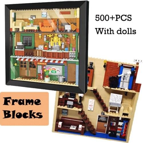 Creator Expert Series Inside 3D Model Frame Building Block Magic Wall Decoration Figures Idea Relax Bricks Toys for Kids Adult