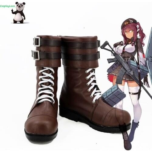 Girls Frontline Saiga12 Brown Cosplay Shoes Boots Custom Made For Hallowee Christmas CosplayLove