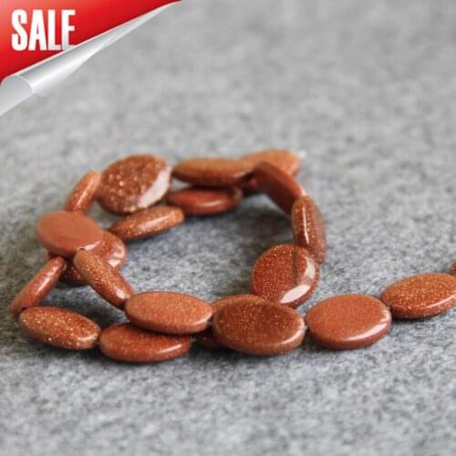 Beautiful 13*18mm DIY Gold Sand Stone Beads chalcedony beads Round shape Beads 15" Jewelry making design wholesale