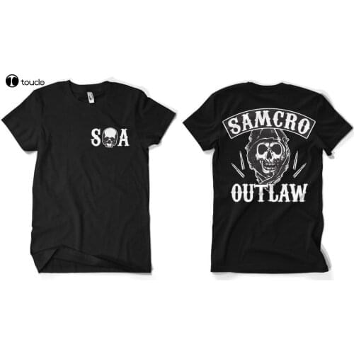 Print Men T Shirt Summer SAMCRO Outlaw BIG & TALL Mens T-Shirt