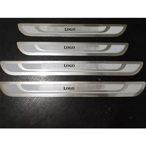 For Peugeot 3008 408 505 508 308 Door Sill Scuff Plate Guard Threshold Pedal Styling Car Accessories