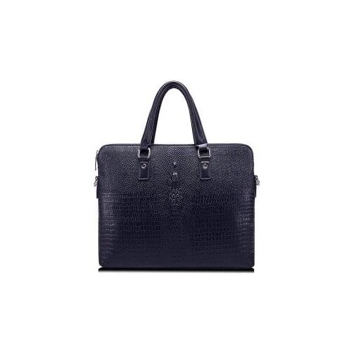 2020 new Mens Business Briefcase Cross Section Crocodile pattern Shoulder Bag New Shoulder Crossbody laptop Handbag