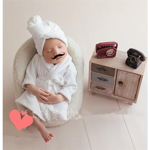 Newborn mini retro phonograph typing radio television recorder photography props furnishings newborn photography props