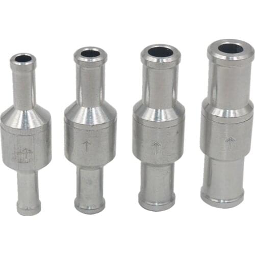Check Valve Fuel Non Return Check Valve Petrol Diesel for Car Automobile Oil Water Pumps 6-12mm Aluminium Alloy