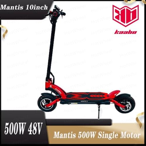 Original kaabo mantis scooter 500w single motor dual disc brake two wheel kickscooter skateboard 10.4ah 13ah 10inch