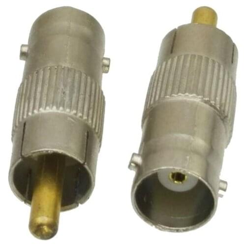 Adapter BNC female jack to RCA TV male plug straight RF COAXIAL