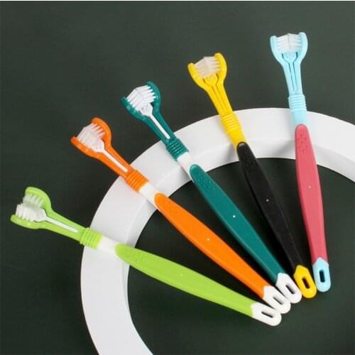 Dog Plastic Toothbrush Clean Supplies Pet Teeth Cleaning Dog Accessories Plastic Brush for Puppy Cleaning&Health