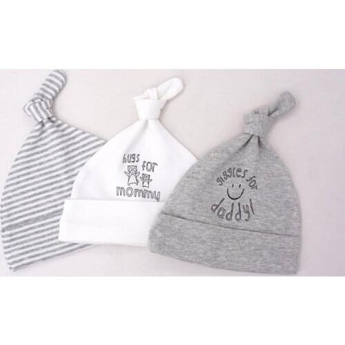 20set 3pcs/set Baby Hats 100% cotton Printed Baby Hats & Caps For 0-6 Months Newborn Baby Accessories