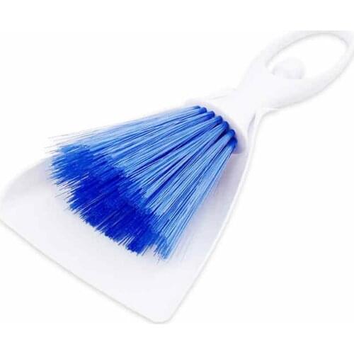 2 In 1 Car Gap Slot Cleaning Brush With Dustpan Car Vents Brush Dust Collector Gap Groove Computer Keyboard Cleaning Tools