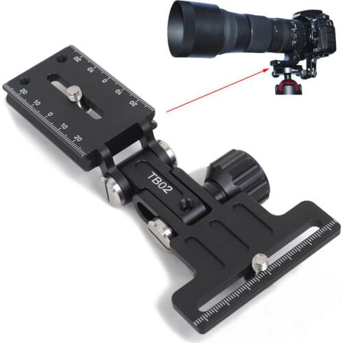 Foldable Telephoto Zoom Long Focus Lens Bracket Support with Quick Release Plate for Canon Nikon Sony Fuji Olympus