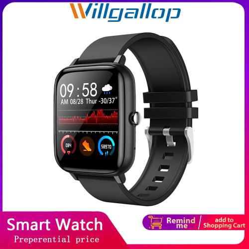 Willgallop P6 BT Call SmartWatch Men Women Sports Bracele tHeart Rate Monitor Fitness Wristband Custom wallpaper For Android ios
