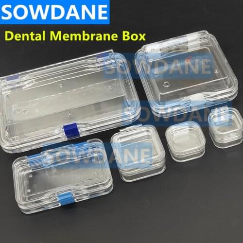 Dental Denture Storage Box Plastic Denture Tooth Box with Film Dental Membrane Tooth Box Ortho Denture Retainer Molar Braces Box