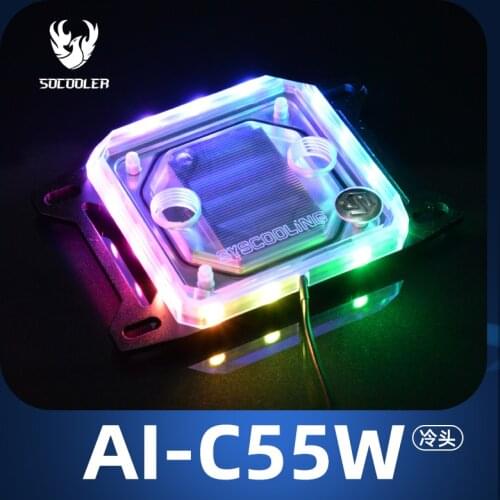 Syscooling AI-C55W CPU Water Cooling Block For AMD Ryzen 3 5 7 9