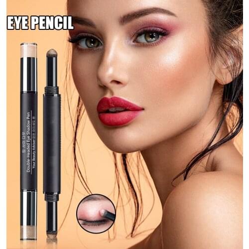Eyeshadow Stick Double Headed Waterproof Small Size Easy to Carry Nude Makeup SANA889