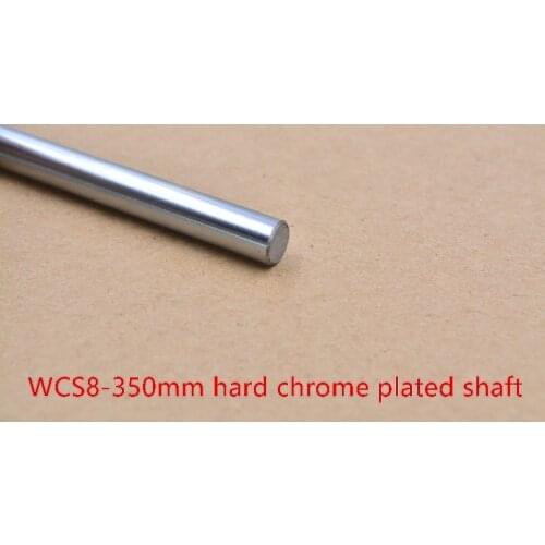 3D printer rod shaft WCS 8mm linear shaft length 350mm chrome plated linear guide rail round rod shaft 1pcs