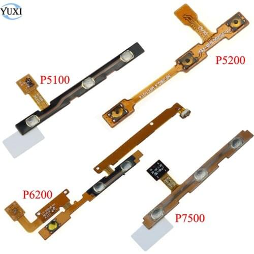 YuXi 1pc Power On Off & Volume Buttons Key Flex Cable For Samsung Galaxy Tab 2 3 4 10.1 P5100 P5200 P7500 P6200 T530 T531 P3100