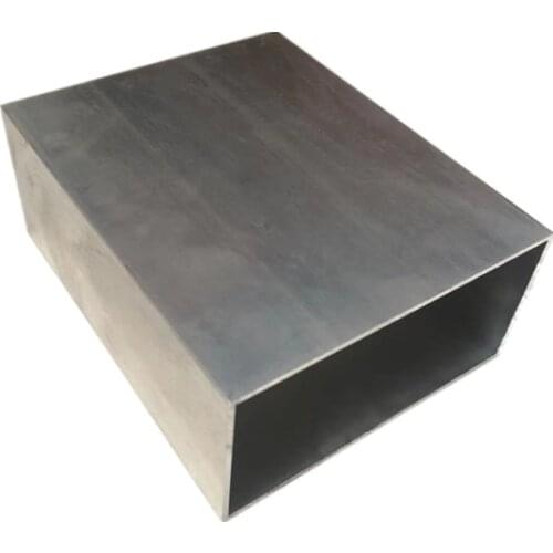 120mm*60mm*2mm square tube aluminum alloy hollow pipe rectangle straight duct vessel 100/200/300/400/500/550mm length