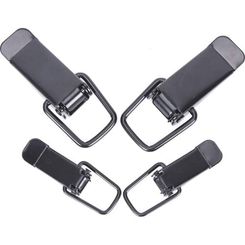 2Pcs Universal Auto Bumper Durable Security Hook Lock Clip Kit Clip Hasp For Racing Car Truck Hood Quick Release Fastener