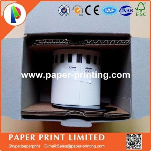 5 Rolls Generic DK-22212 Label 62mm*15.24M Continuous Compatible for Brother Printer QL-570/700 All Include Plastic Holder