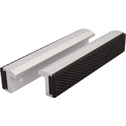 6Inch Vise Jaws with Strong Magnetic, Universal Soft Vice Jaws Pads Covers, Multi-Purpose Protector for Metal Vice,2 Pcs Retail