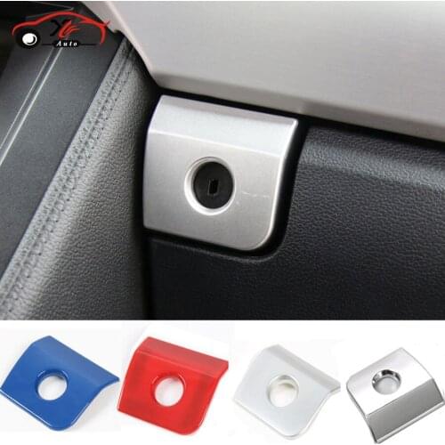 ABS Co-pilot Passenger Side Storge Box Button Trim Interior Moulding For Ford Mustang 2015 16 17 Up Free Shipping Decoration