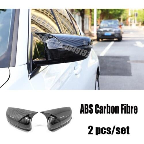 ABS Carbon fibre For BMW 3 Series G20 2019 2020 Car Side Door rearview mirror cover trim Sticker Car accessories styling 2pcs
