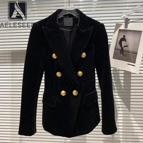 Женские двубортные пиджаки AELESEEN China At AliExpress