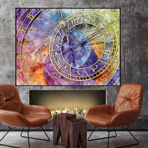 5D Diy Diamond Painting Color Clock diamond Mosaic Embroidery Cross Stitch Full Square Round Drill Wall Sticker Handmade Paintin