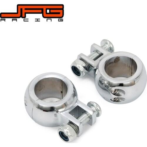 Crash Bar Engine Guard Foot peg Clamp Mounting kit Bracket For HARLEY Applications With 1 1/4" 32MM 1984 1985 1986 1987-2017